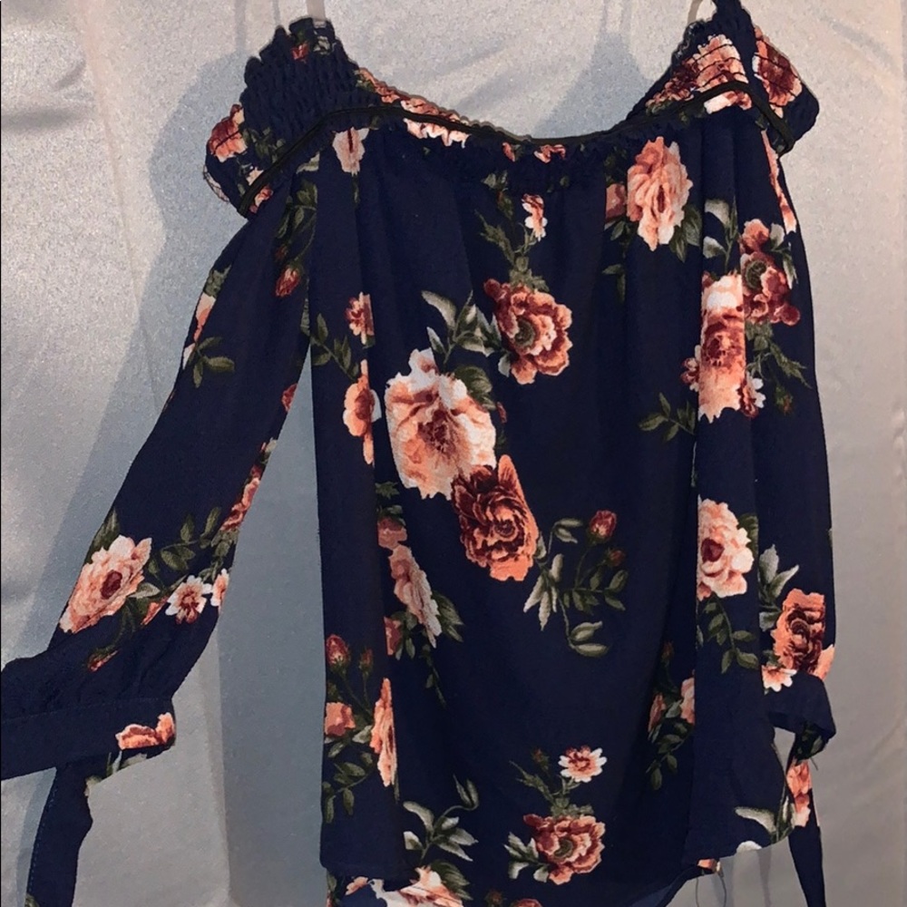 rue 21 floral off the shoulder top